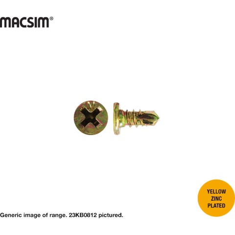 SCREW SDM FLAT TOP PHIL ZINC 8-16 X 16
